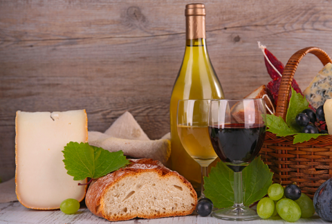 Canasta de Frutas y Vinos